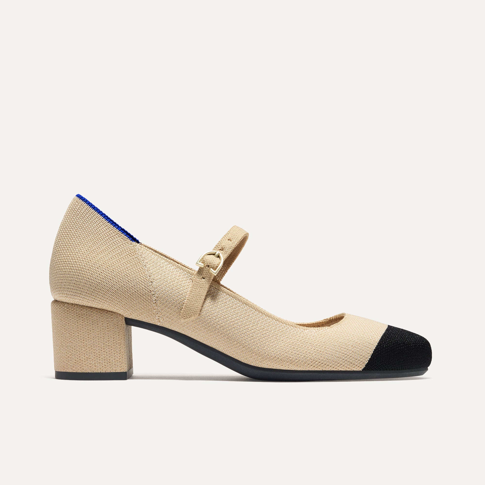 The Mary Jane Heel - Cream Captoe(Cream Captoe,5)