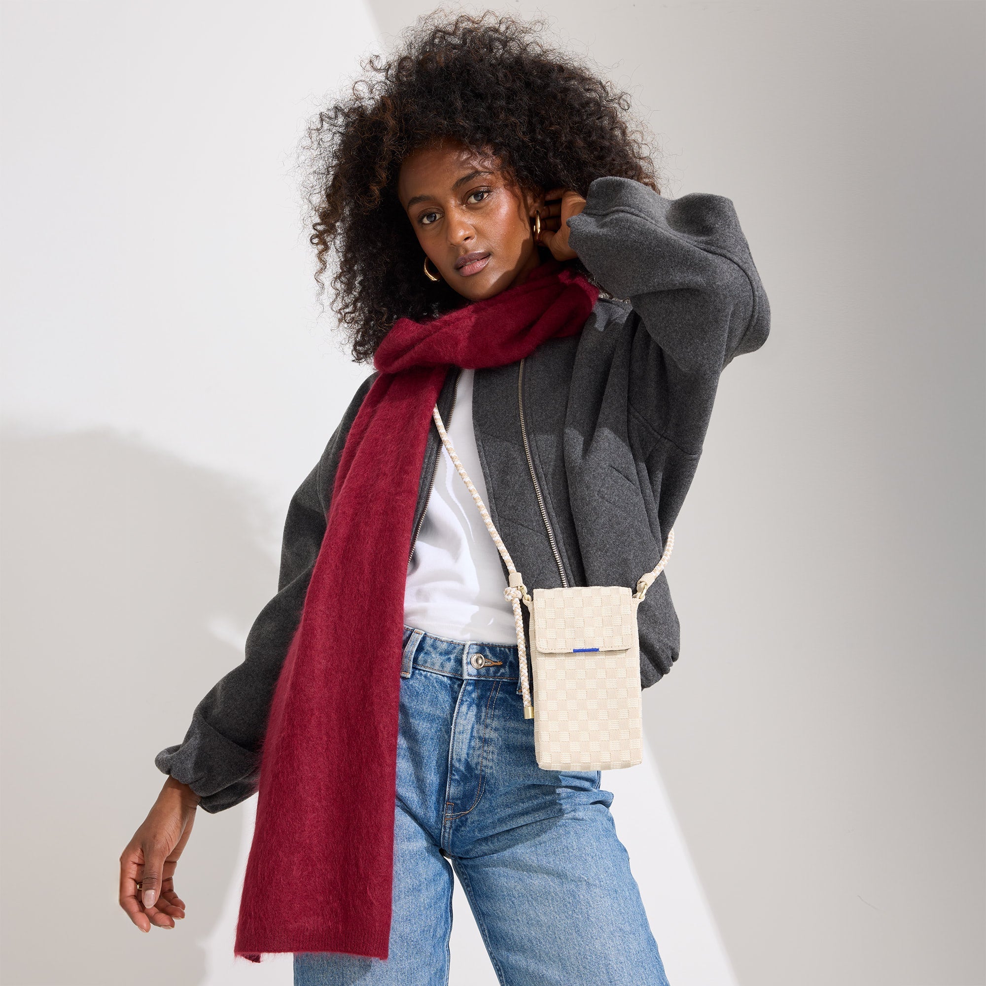The Phone Crossbody - White Sand(White Sand)