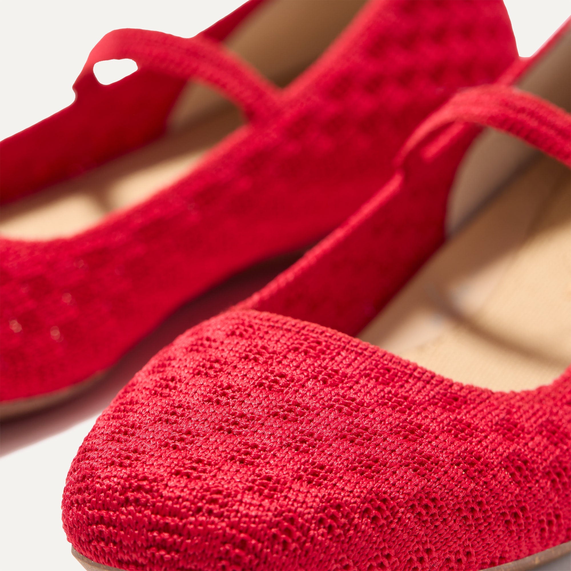The Max Square Mary Jane - Red Crisp Basketweave(Red Crisp Basketweave,5)