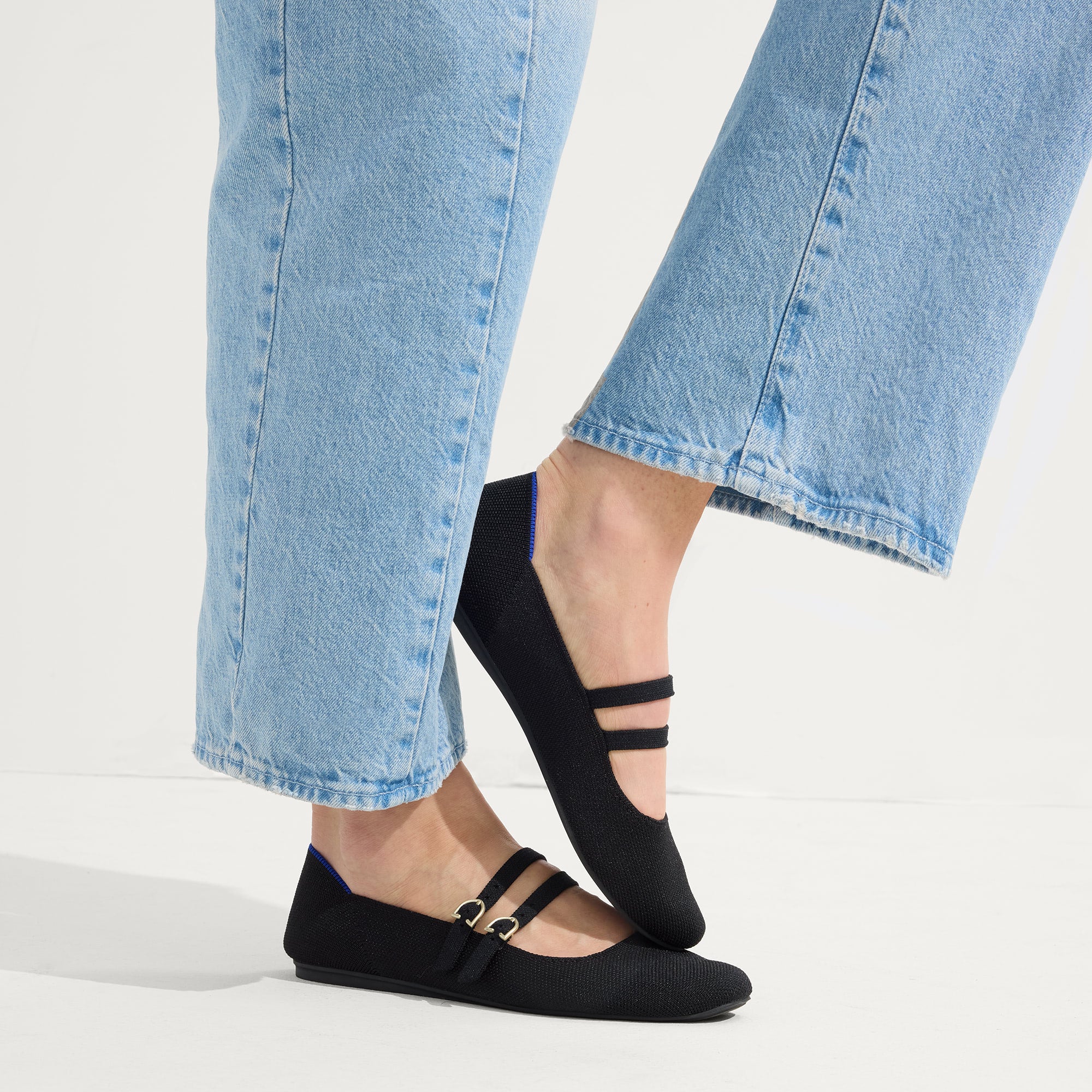 The Double Buckle Mary Jane - Black(Black,5)