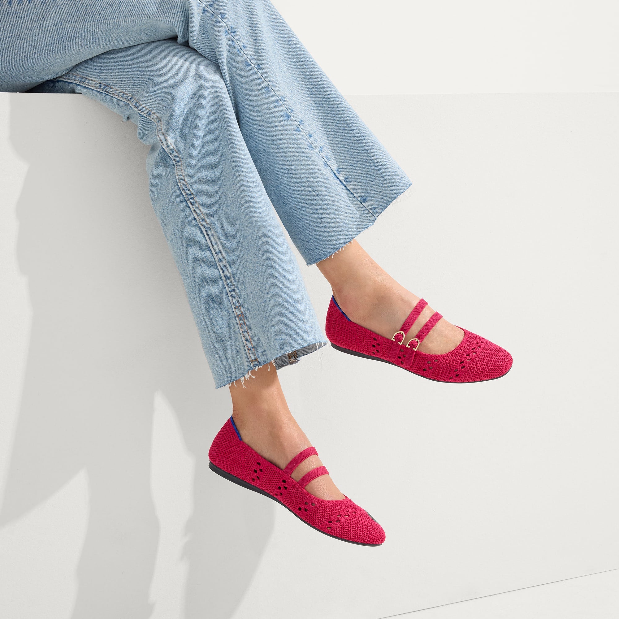 The Double Buckle Mary Jane - Rouge Crochet(Rouge Crochet,5)
