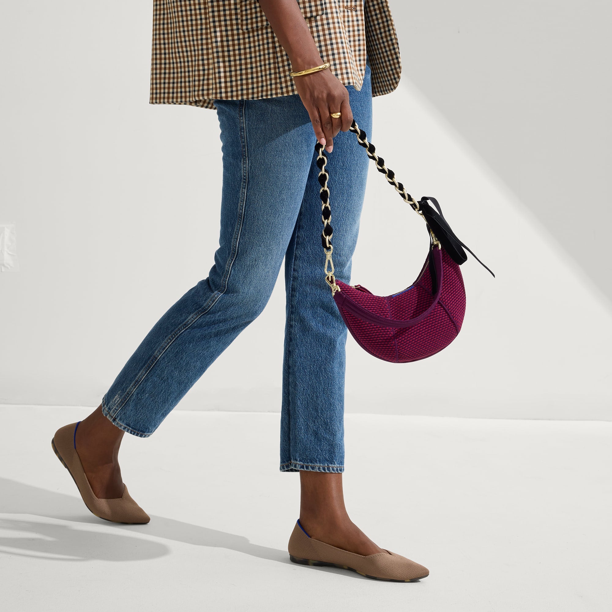 The Mini Crescent Bag - Beet(Beet)