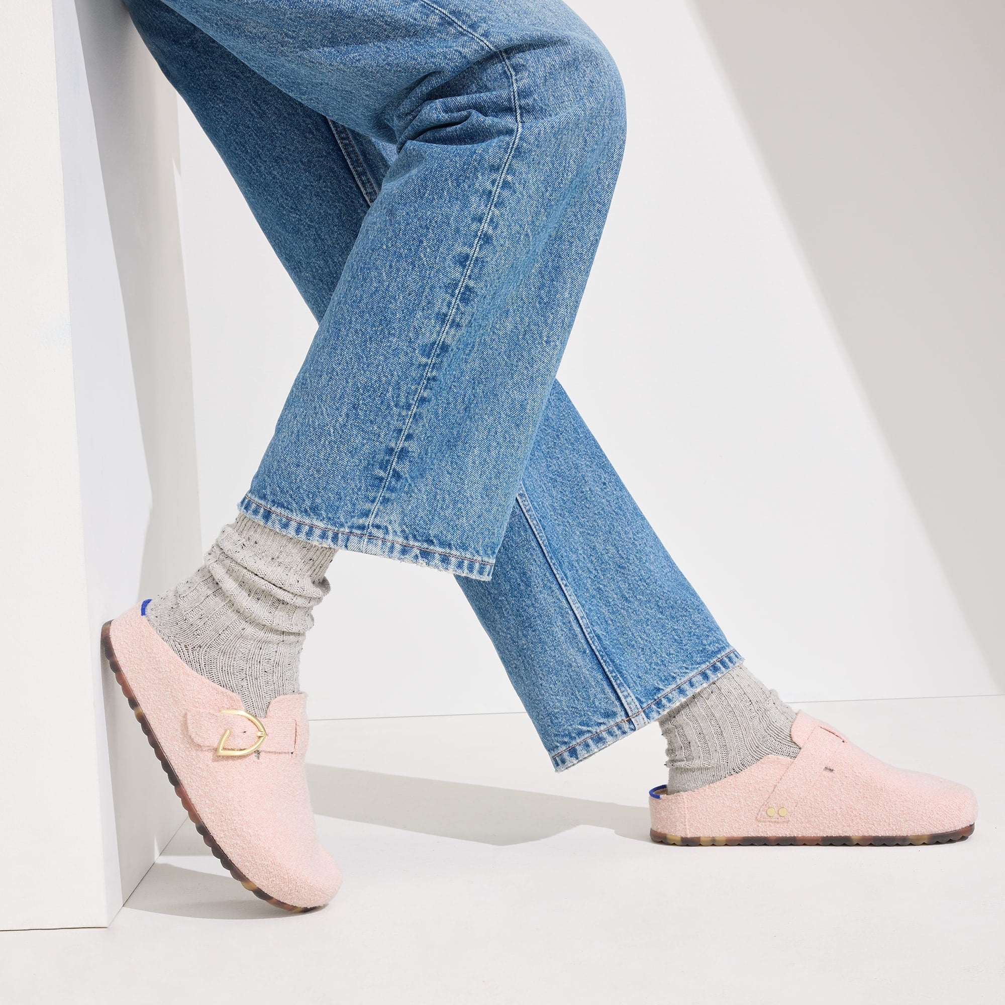 The Buckle Clog - Ballerina Bouclé(Ballerina Bouclé,5)