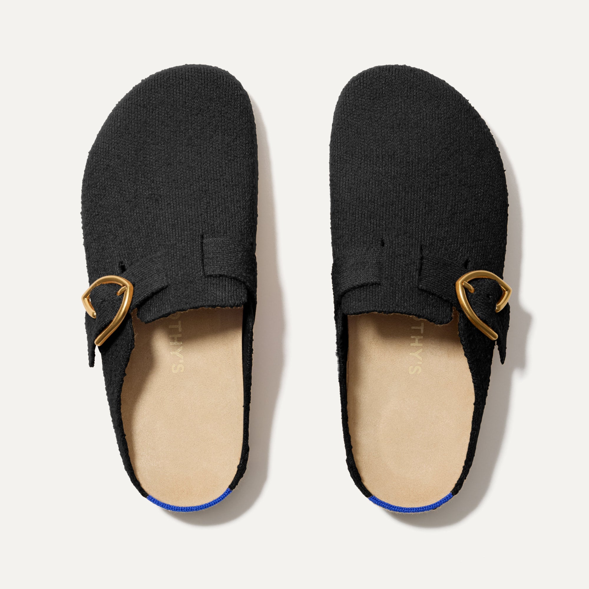The Buckle Clog - Soft Black Bouclé(Soft Black Bouclé,5)