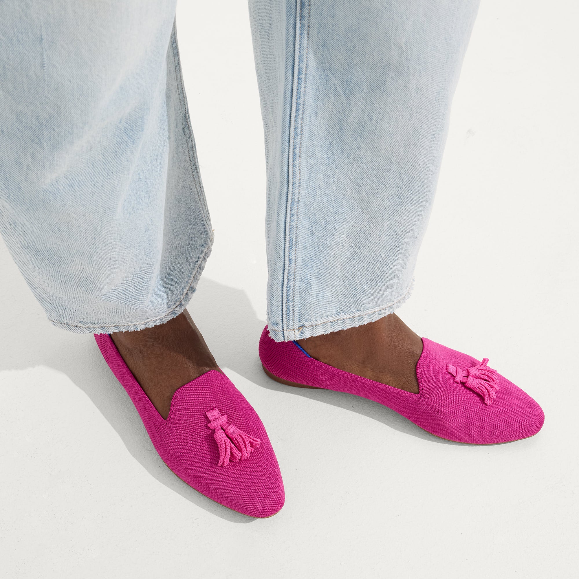 The Almond Tassel Loafer - Pink Bramble(Pink Bramble,5)