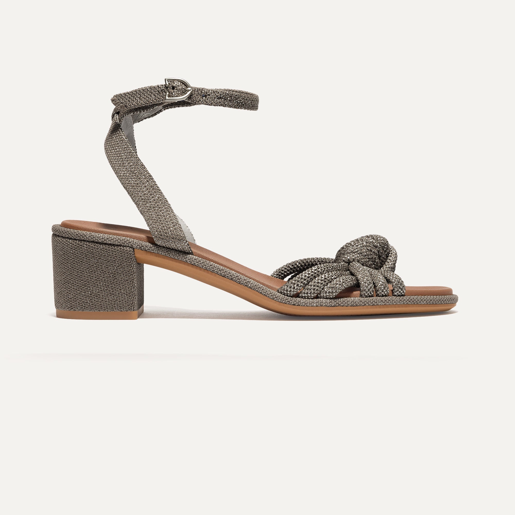 The Knot Sandal - Silver Sand(Silver Sand,5)