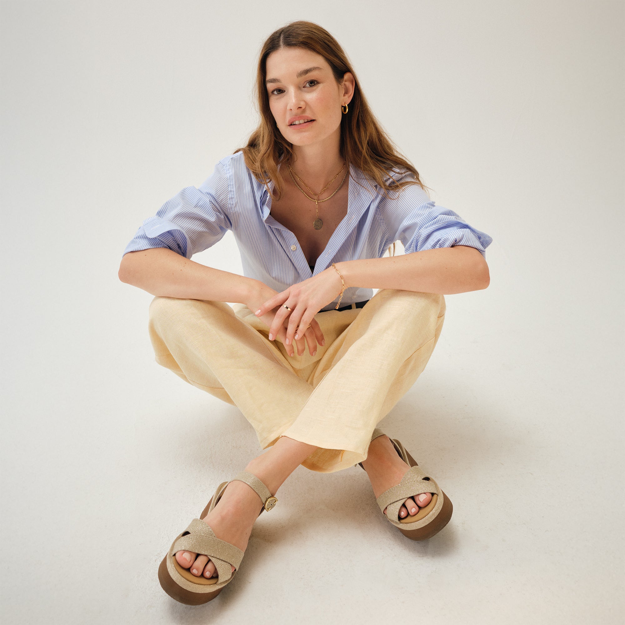 The Criss–Cross Lightweight Wedge Sandal - Aurora(Aurora,5)
