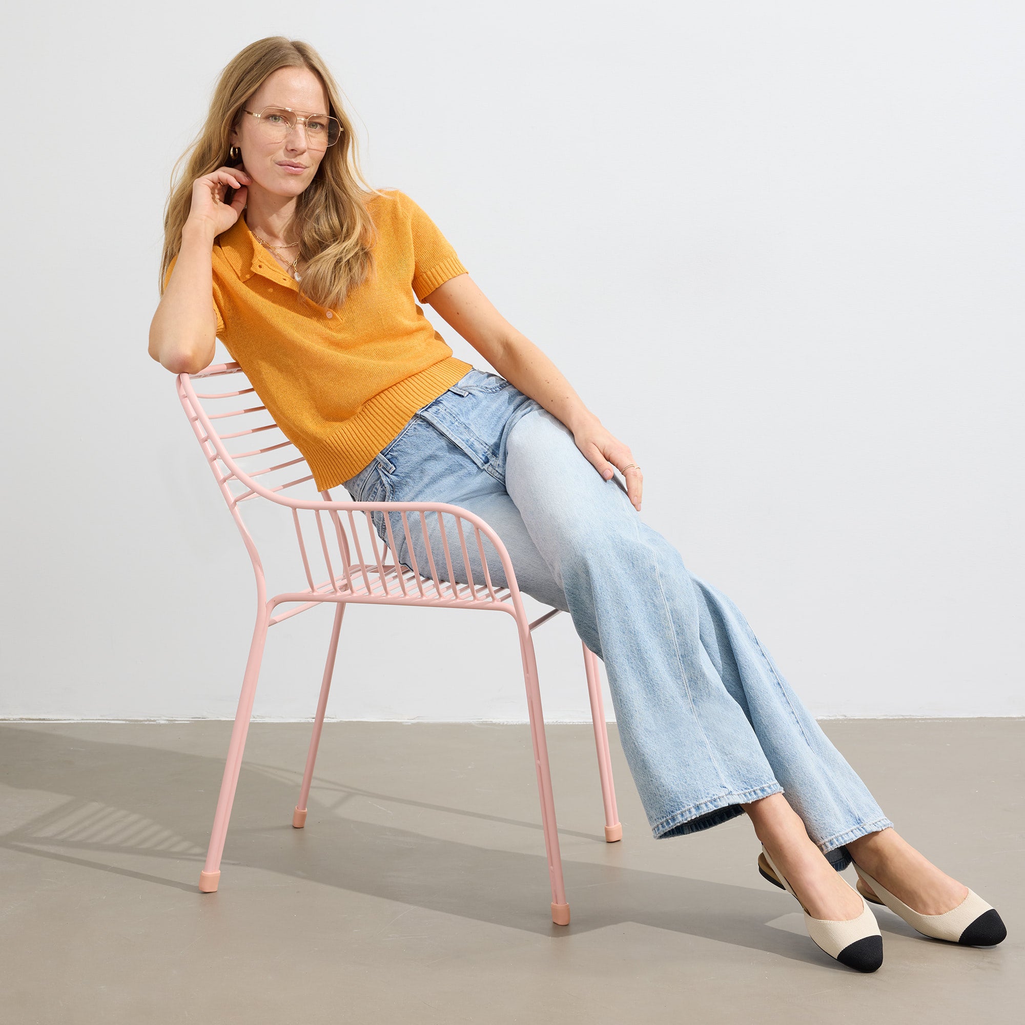 The Almond Slingback - Conch Captoe(Conch Captoe,5)
