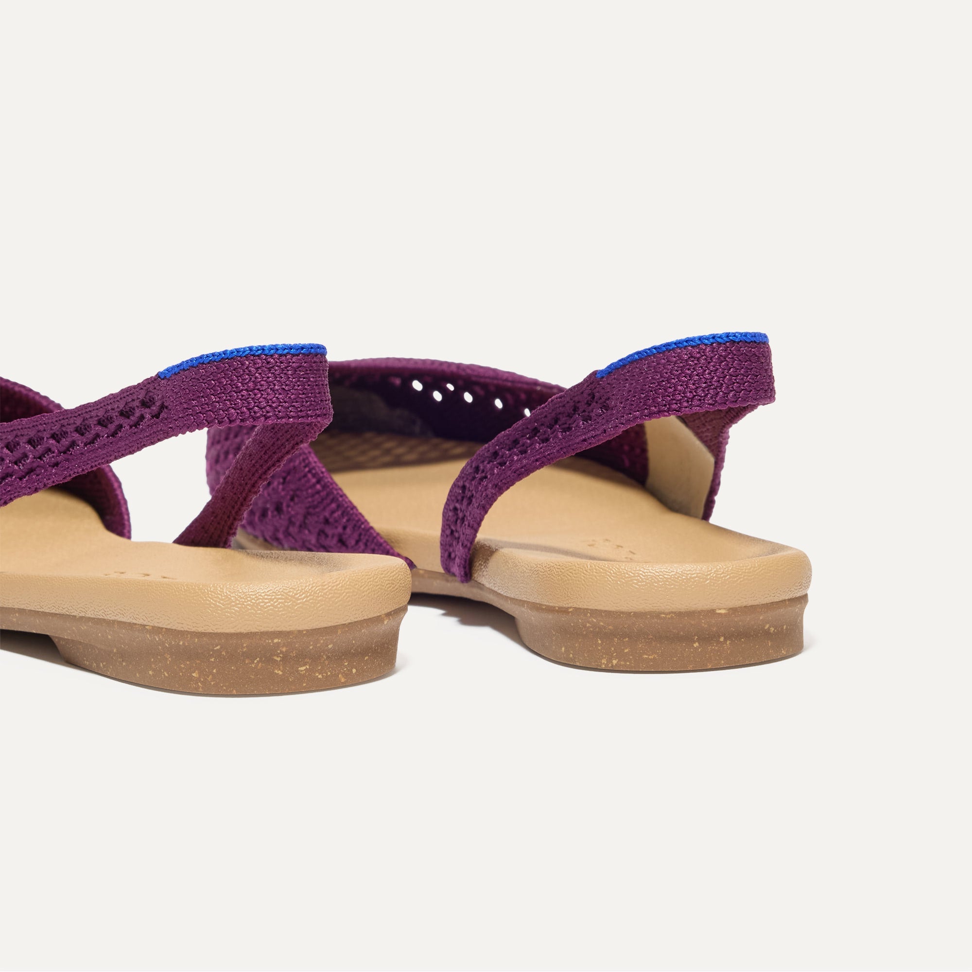 The Almond Slingback - Plum Mesh(Plum Mesh,5)