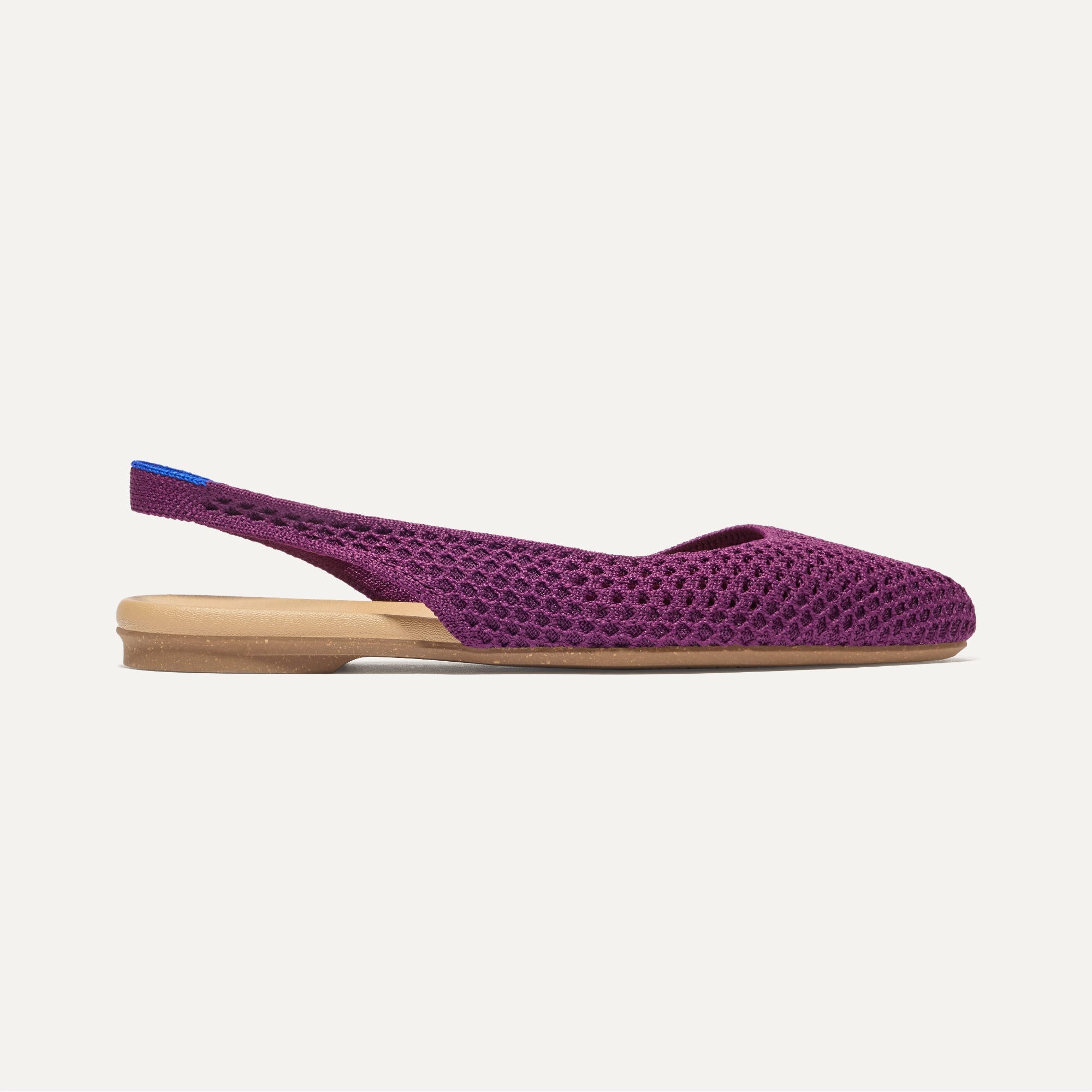 The Almond Slingback - Plum Mesh(Plum Mesh,5)