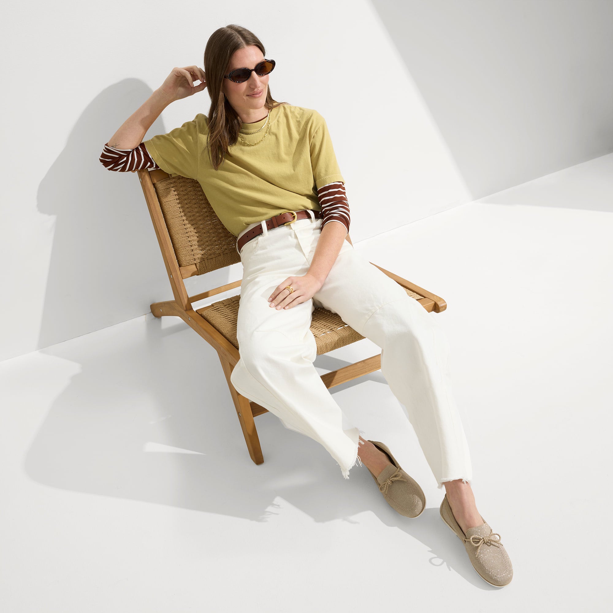 The Boat Shoe - Shimmery Sand(Shimmery Sand,5)