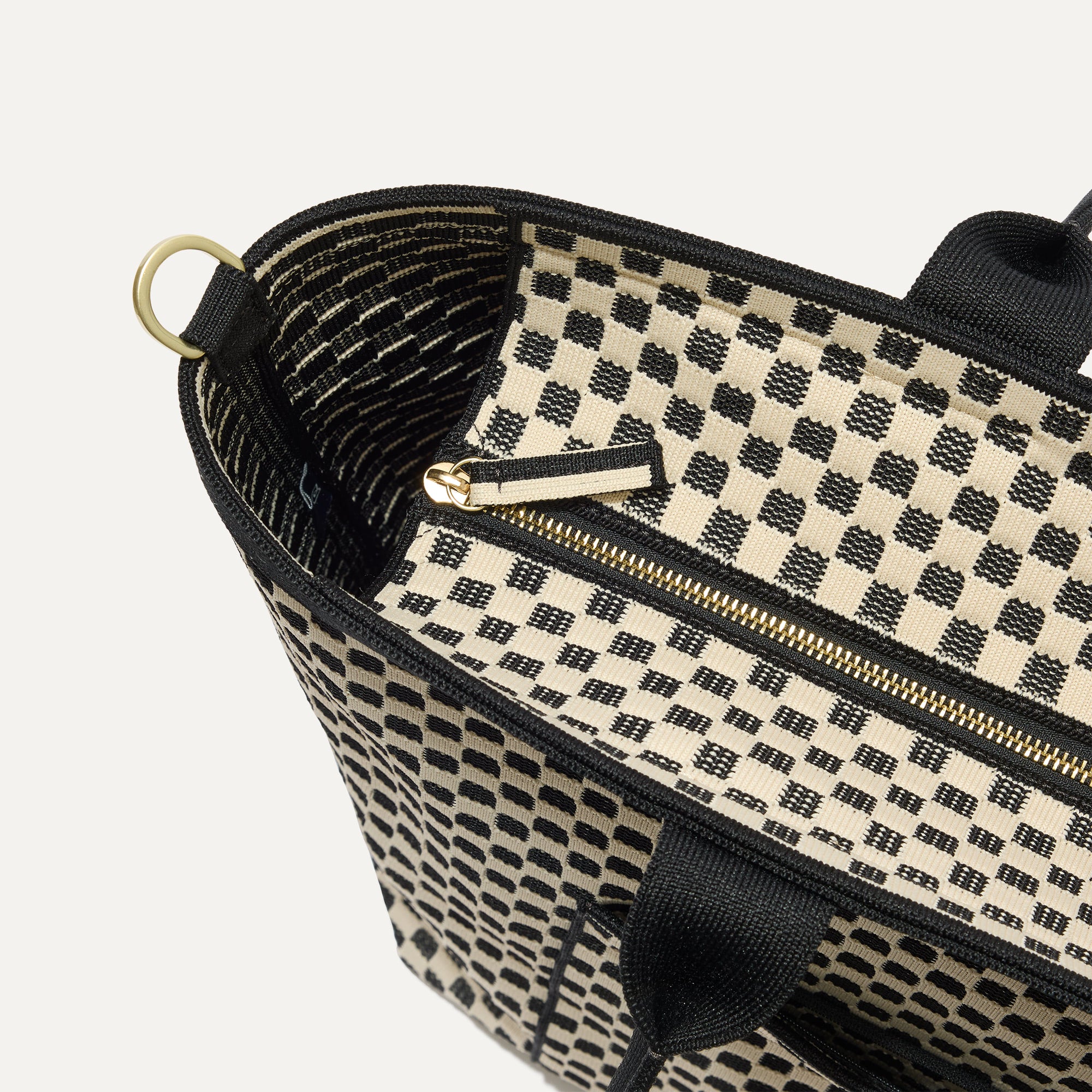The Zip Travel Tote - Tuxedo Midi Check(Tuxedo Midi Check)