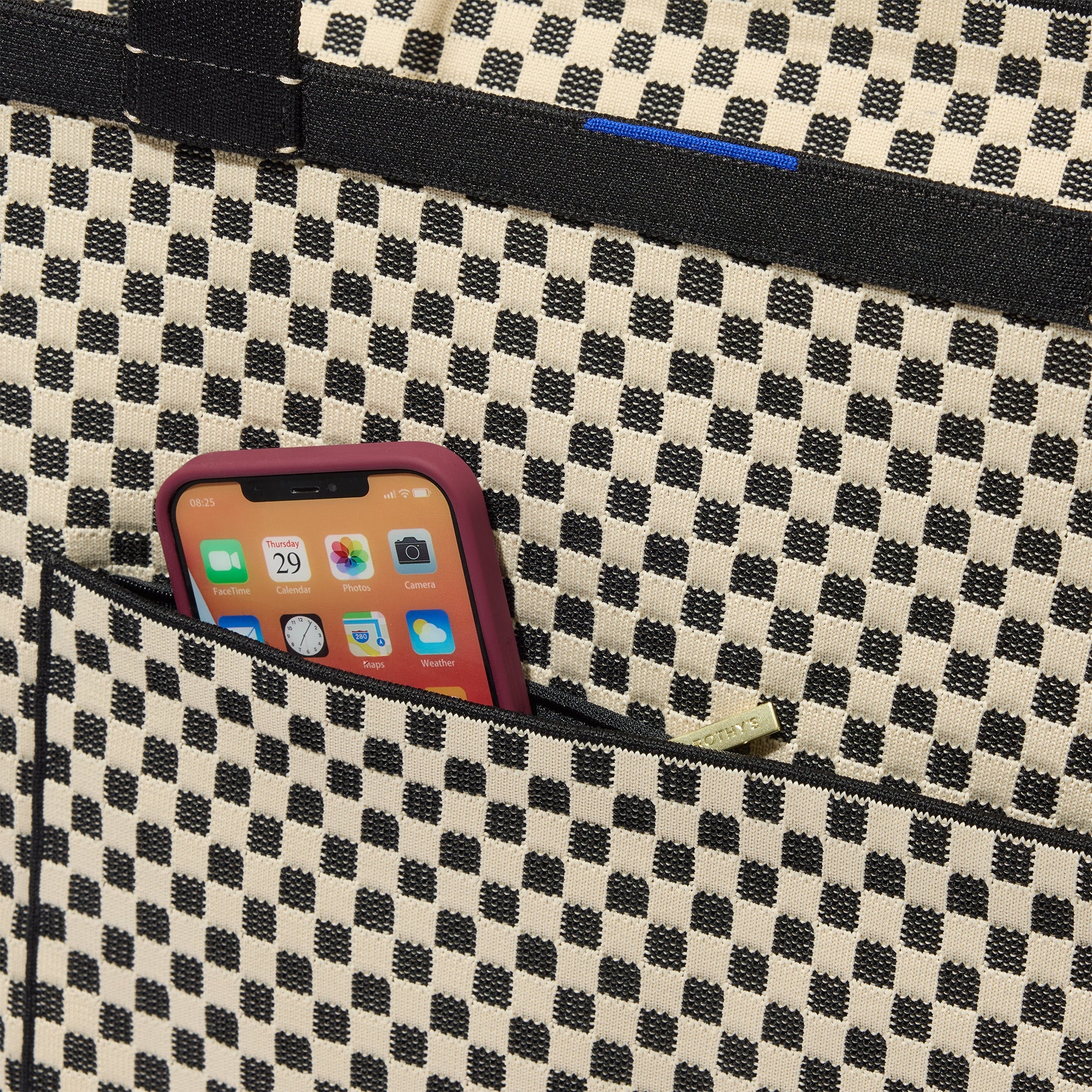 The Zip Travel Tote - Tuxedo Midi Check(Tuxedo Midi Check)