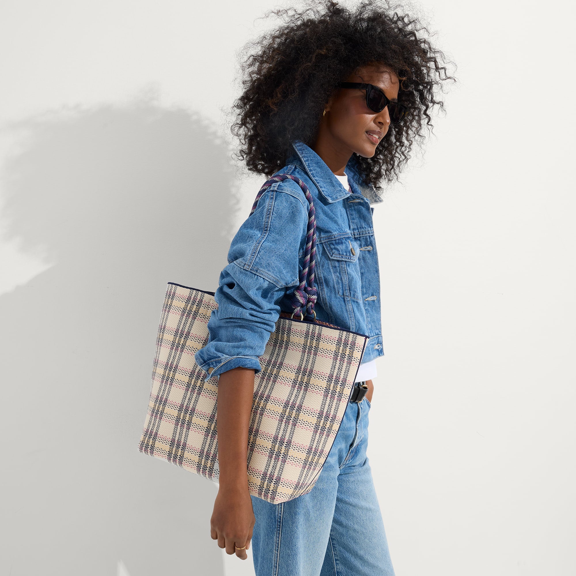 The Lightweight Tote - Spring Plaid(Spring Plaid)