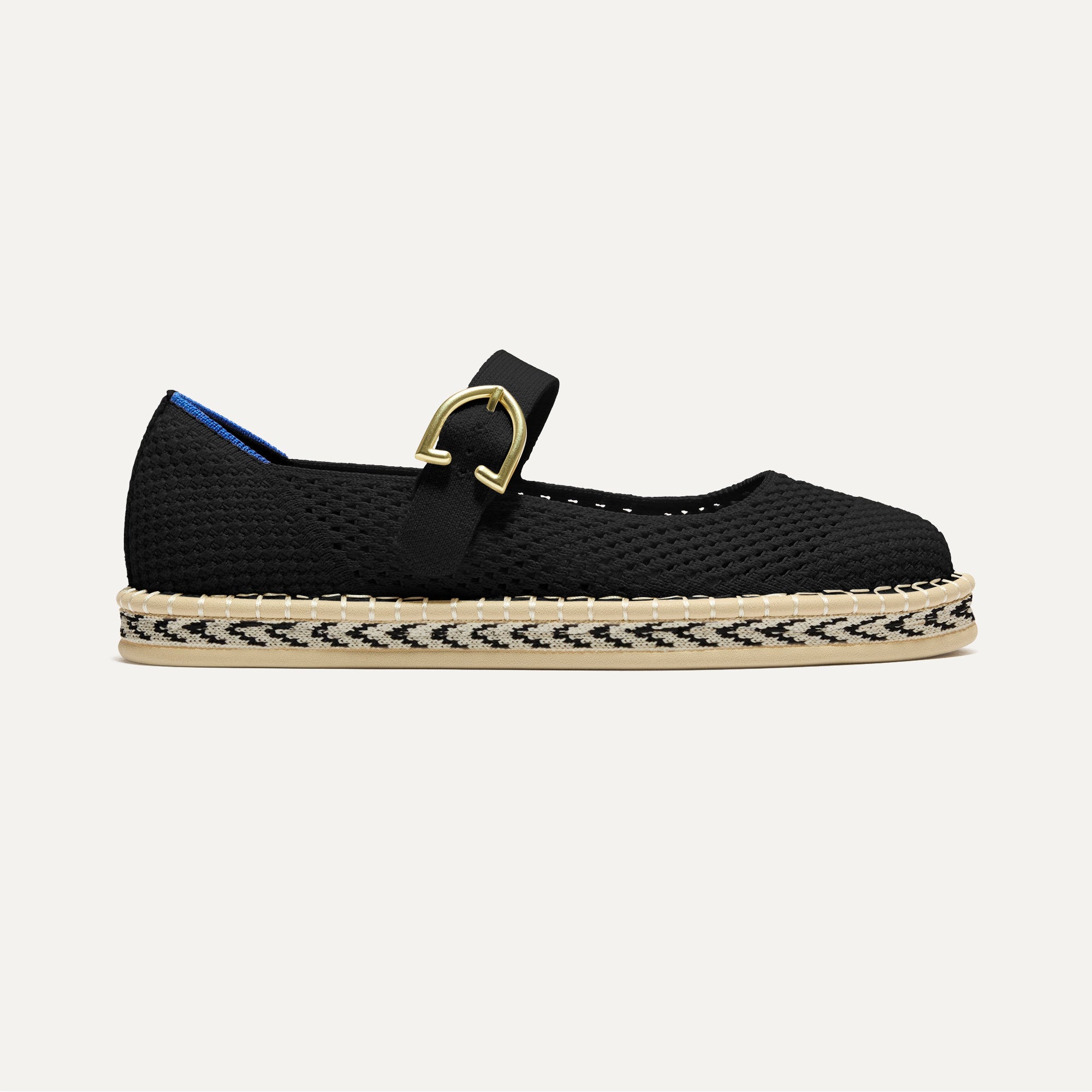 The Espadrille Mary Jane - Black(Black,5)