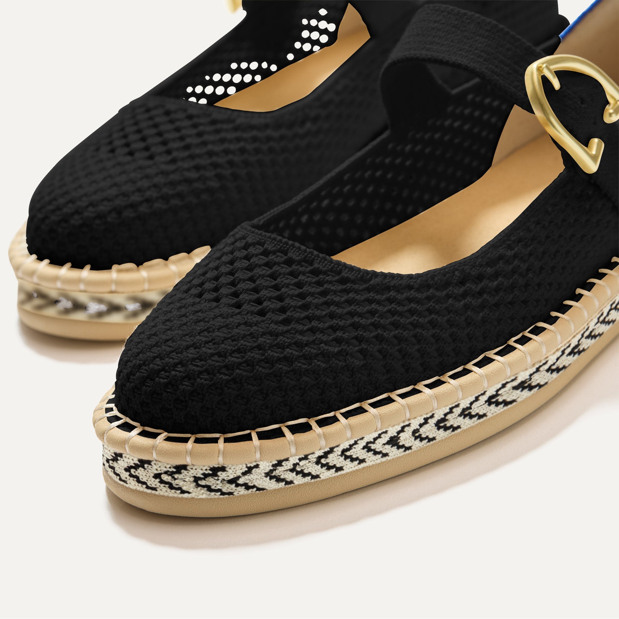 The Espadrille Mary Jane - Black(Black,5)