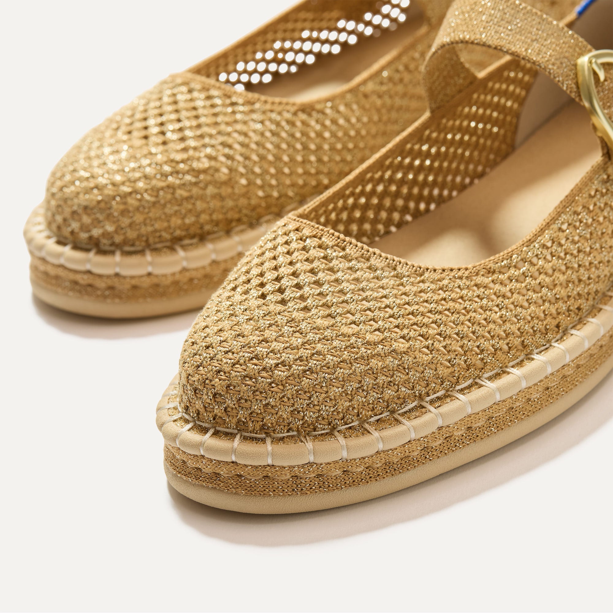 The Espadrille Mary Jane - Metallic Golden Sun(Metallic Golden Sun,5)
