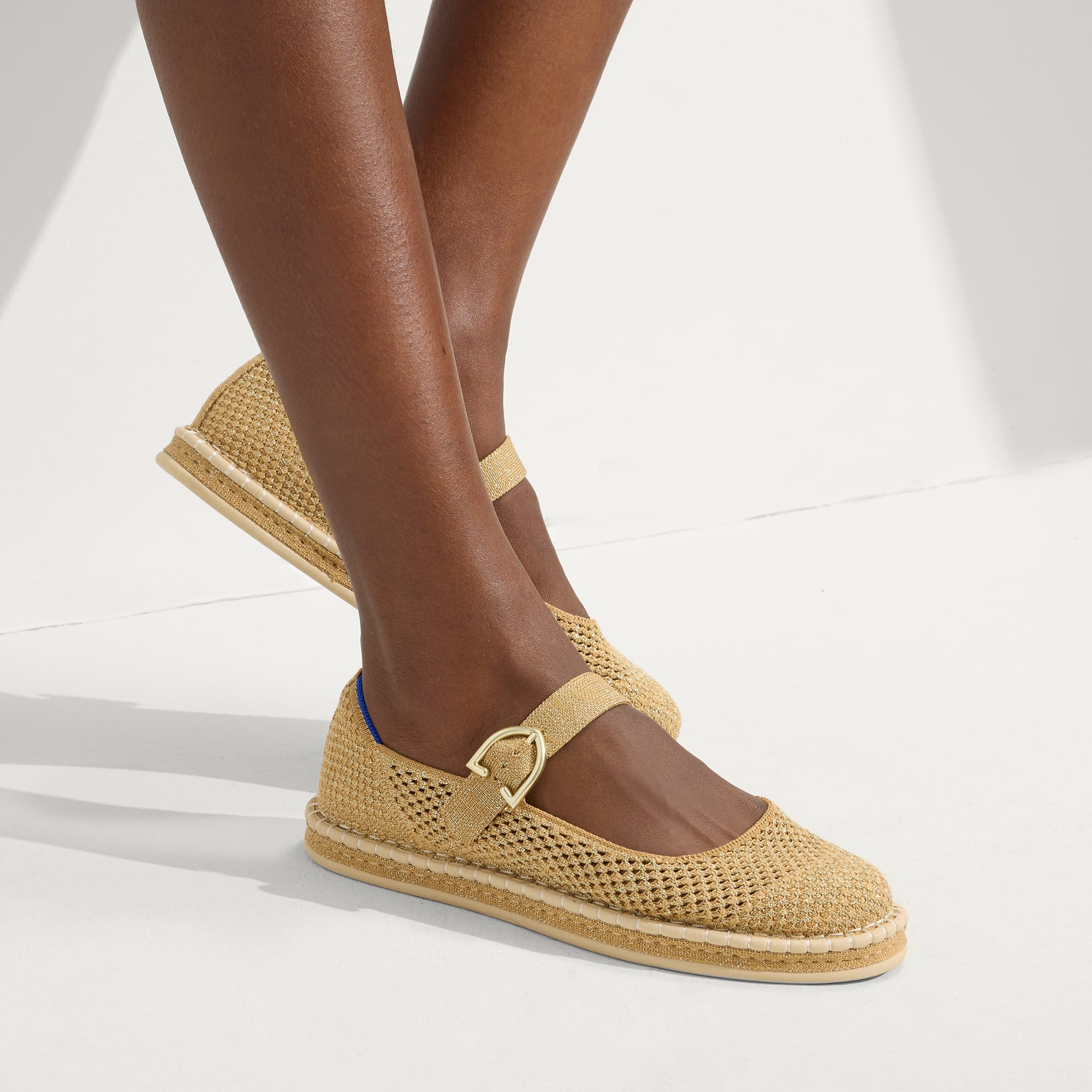 The Espadrille Mary Jane - Metallic Golden Sun(Metallic Golden Sun,5)