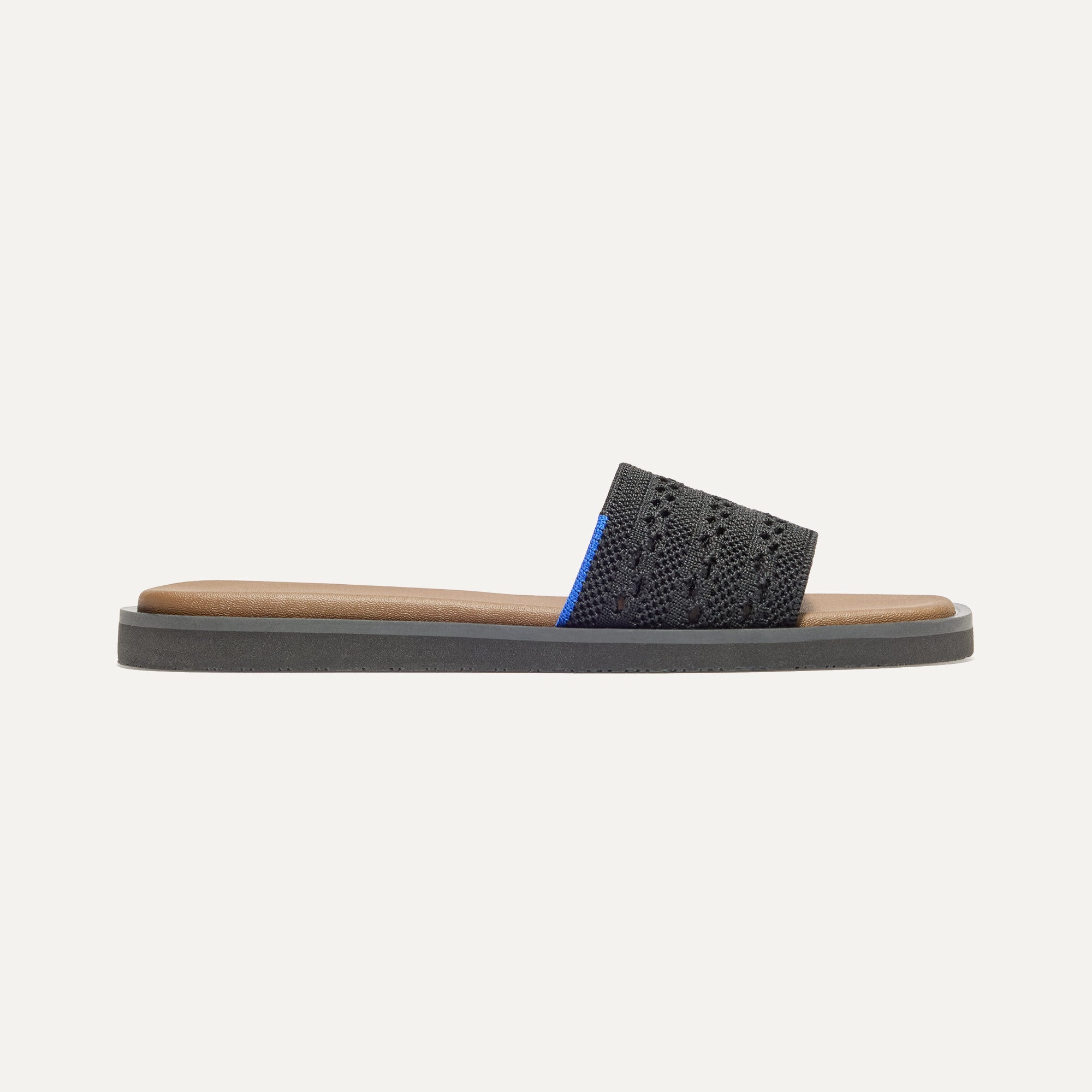 The Slide Sandal - Black Crochet(Black Crochet,5)