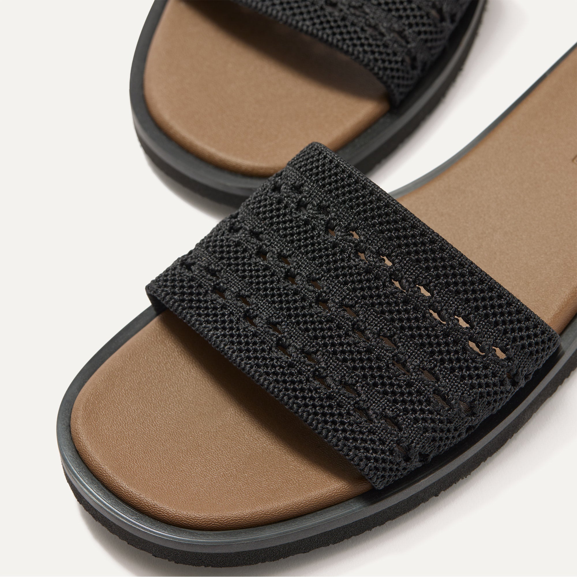 The Slide Sandal - Black Crochet(Black Crochet,5)