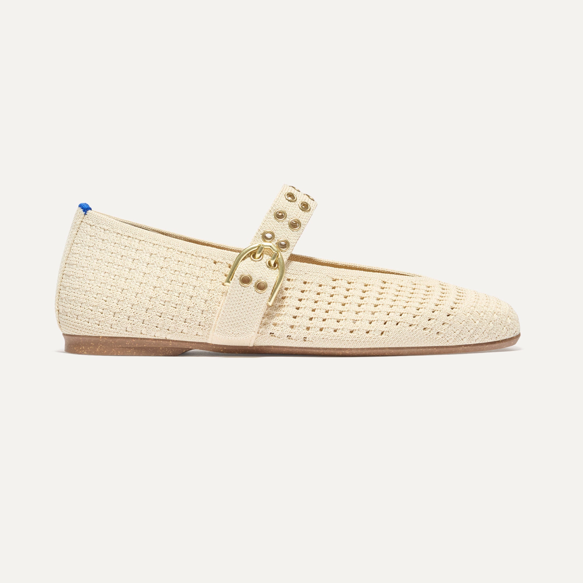 The Max Buckle Mary Jane - Off White Mesh(Off White Mesh,5)